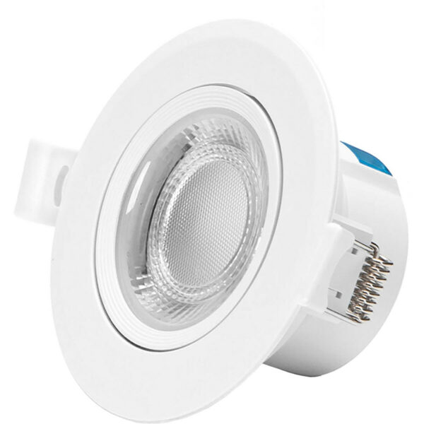 LED Spot – Inbouwspot – Aigi Lola – 5W – Natuurlijk Wit 4000K – Rond – Mat Wit – Aluminium Bestellen via ledinbouwverlichting