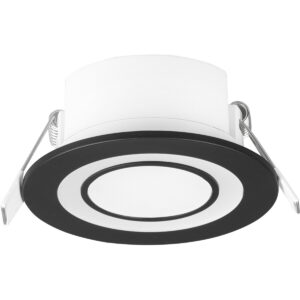 LED Spot – Inbouwspot – Trion Cynomi – 5W – Warm Wit 3000K – Rond – Mat Zwart – Kunststof – Ø80mm Bestellen via ledinbouwverlichting