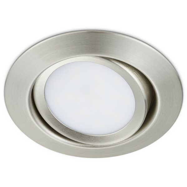 LED Spot – Inbouwspot – Trion Roluno – 5W – Warm Wit 3000K – Rond – Mat Nikkel – Aluminium – Ø80 Bestellen via ledinbouwverlichting