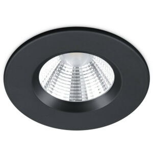 LED Spot – Inbouwspot – Trion Zagrona – 5W – Waterdicht IP65 – Dimbaar – Warm Wit 3000K – Mat Zwart – Aluminium – Rond Bestellen via ledinbouwverlichting