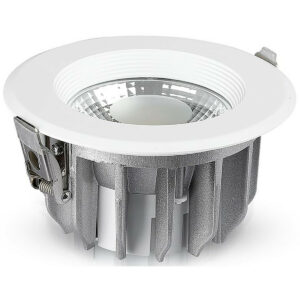 LED Spot – Inbouwspot – Viron Baco – 10W – Natuurlijk Wit 4500K – Rond – Mat Wit – Aluminium Bestellen via ledinbouwverlichting