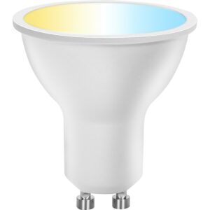 LED Spot – Smart LED – Aigi Lexus – 6W – GU10 Fitting – Slimme LED – Wifi LED + Bluetooth – Aanpasbare Kleur – Mat Wit – Kunststof Bestellen via ledinbouwverlichting
