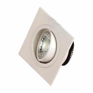 LED Spot – Inbouwspot – Vierkant 5W – Helder/Koud Wit 6400K – Mat Wit Aluminium – Kantelbaar 93mm Bestellen via ledinbouwverlichting