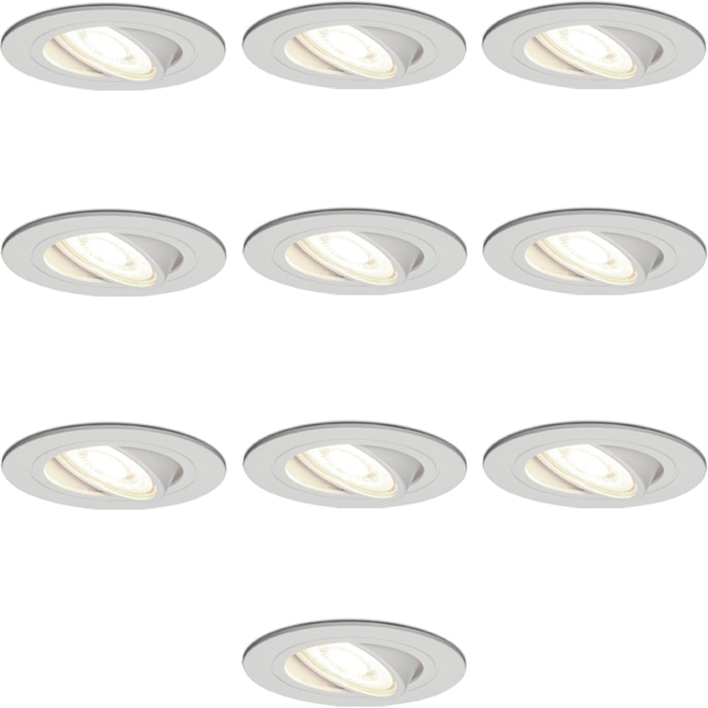 Hofronic Set van 10 stuks dimbare LED inbouwspots met 5 Watt spot kantelbaar Bestellen via ledinbouwverlichting