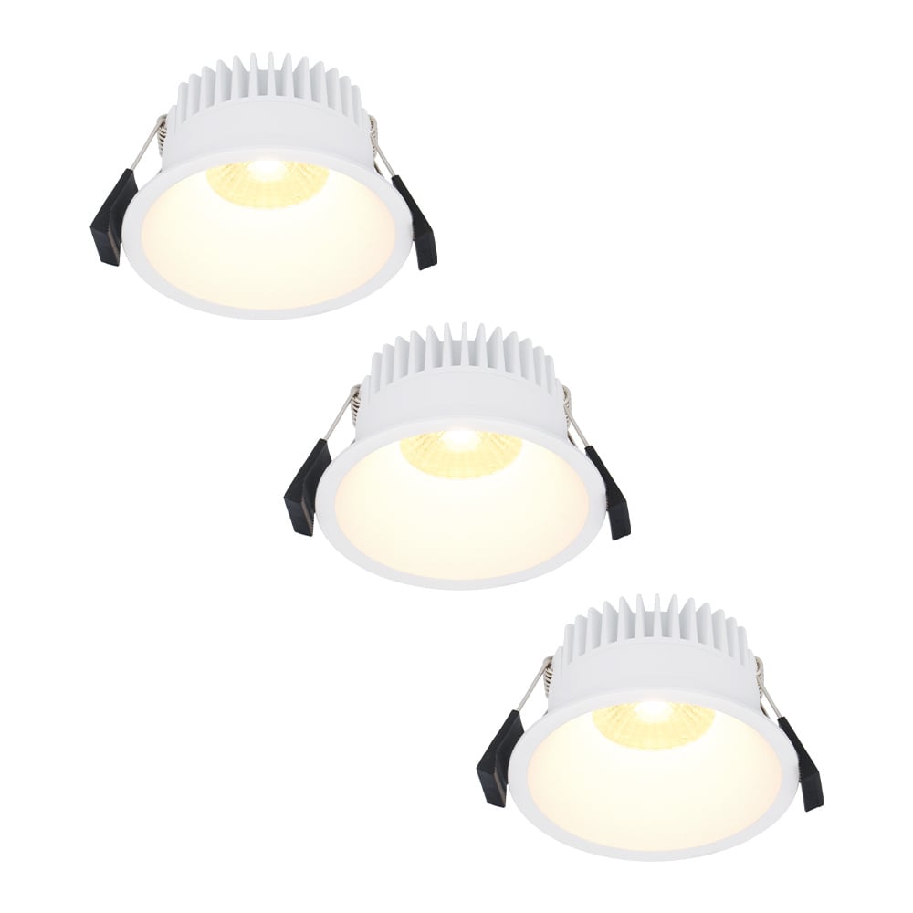 HOFTRONIC™ 3x Finn Dimbare LED inbouwspot – 10 Watt – Plafondspot – 2700K warm wit – 900 Lumen – Binnen & buiten – Verzonken spot – Wit Bestellen via ledinbouwverlichting