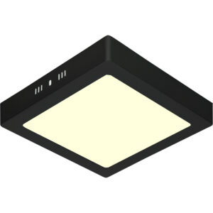 LED Paneel – 30×30 – 28W – Warm Wit 3000K – Mat Zwart – Opbouw – Vierkant – Aluminium Bestellen via ledinbouwverlichting