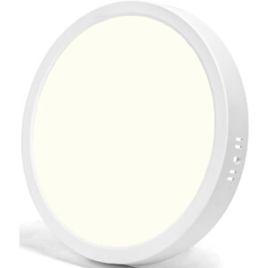 LED Paneel – Downlight – Aigi – Natuurlijk Wit 4000K – 24W – Ø30 – Opbouw – Rond – Wit – Flikkervrij Bestellen via ledinbouwverlichting