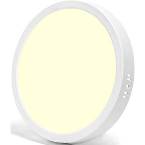 LED Paneel – Downlight – Aigi – Warm Wit 3000K – 24W – Ø30 – Opbouw – Rond – Wit – Flikkervrij Bestellen via ledinbouwverlichting