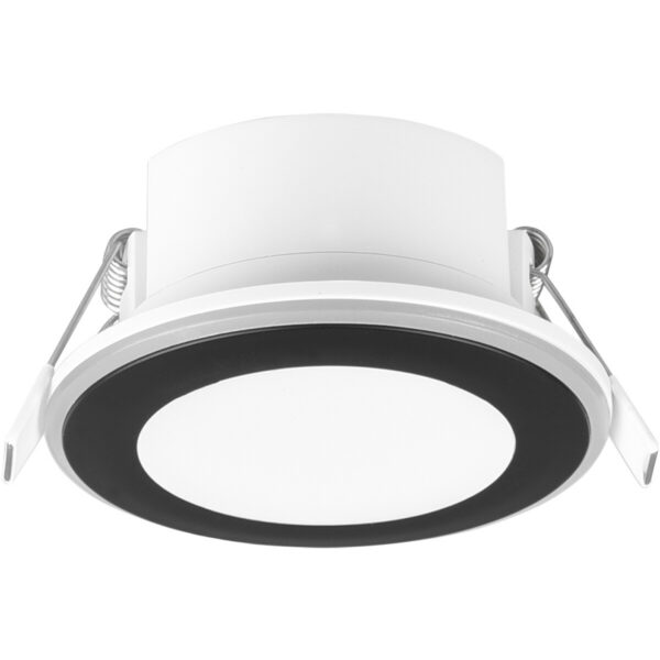 LED Spot – Inbouwspot – Trion Auran – 5W – Warm Wit 3000K – Rond – Mat Zwart – Kunststof Bestellen via ledinbouwverlichting