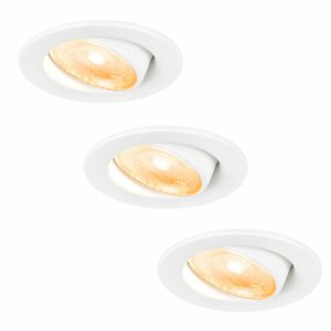 HOFTRONIC™ 3x Malta – LED inbouwspots badkamer – wit – IP44 – 5W – 1800-2700K dim to warm – dimbaar – 5 jaar garantie Bestellen via ledinbouwverlichting