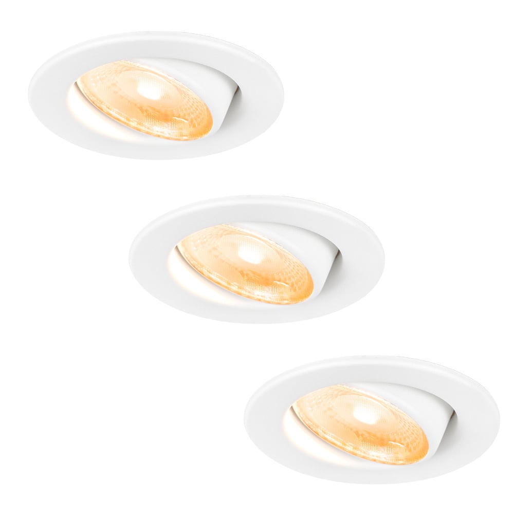 HOFTRONIC™ 3x Malta – LED inbouwspots badkamer – wit – IP44 – 5W – 1800-2700K dim to warm – dimbaar – 5 jaar garantie Bestellen via ledinbouwverlichting