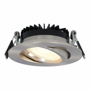 HOFTRONIC™ Dimbare LED inbouwspot Rome – RVS – 6 Watt – Kantelbaar – 2700K warm wit – IP44 – Geringe inbouwdiepte Bestellen via ledinbouwverlichting