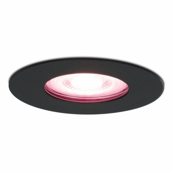 Hofronic Smart WiFi dimbare RGBWW LED inbouwspot Bari zwart GU10 5,5 Watt IP65 spuitwaterdicht Bestellen via ledinbouwverlichting