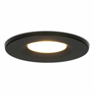 Hoftronic Dimbare LED inbouwspot zwart Venezia 6 Watt 2700K IP65 Bestellen via ledinbouwverlichting