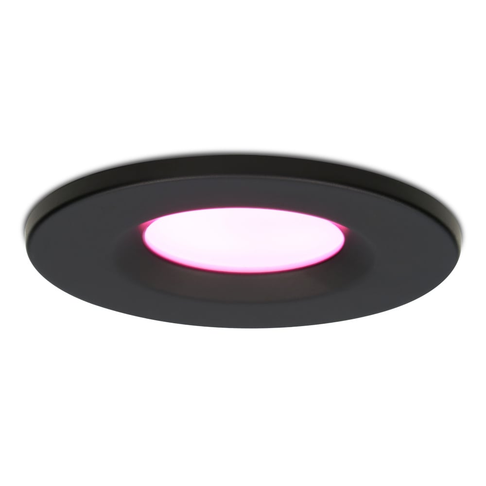 Homeylux Venezia Smart inbouwspots – WiFi + Bluetooth – Bestuurbaar via App – RGBWW Dimbaar – Zwart – IP65 Waterdicht – Google home , Alexa en Siri – Smart spotjes Bestellen via ledinbouwverlichting