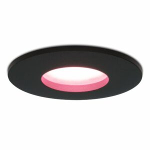 Hofronic Smart WiFi dimbare RGBWW LED inbouwspot Porto zwart GU10 5,5 Watt IP44 Bestellen via ledinbouwverlichting