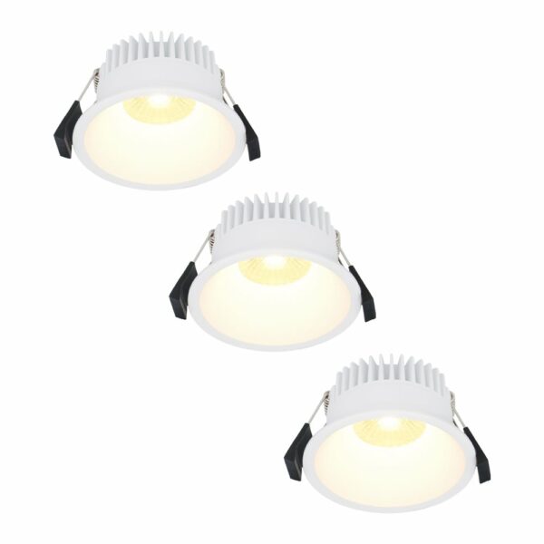 HOFTRONIC™ 3x Finn Dimbare LED inbouwspot – 10 Watt – Plafondspot – 2700K warm wit – 900 Lumen – Binnen & buiten – Verzonken spot – Wit Bestellen via ledinbouwverlichting