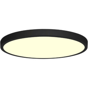 LED Paneel – Ø30 – 28W – Warm Wit 3000K – Mat Zwart – Opbouw – Rond – Aluminium Bestellen via ledinbouwverlichting