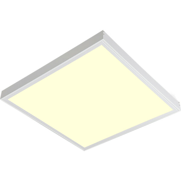 LED Paneel – Aigi Clena – 60×60 Warm Wit 3000K – 40W Opbouw Vierkant – Mat Wit – Flikkervrij Bestellen via ledinbouwverlichting