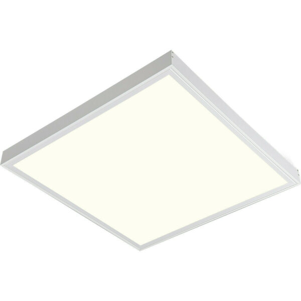 LED Paneel – Aigi Limno Slim – 60×60 – Natuurlijk Wit 4000K – 32W – Smart LED – Slimme LED – Dimbaar – Opbouw Vierkant – Mat Wit – Flikkervrij Bestellen via ledinbouwverlichting