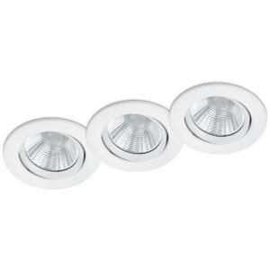 LED Spot 3 Pack – Inbouwspot – Trion Paniro – Rond 5W – Dimbaar – Warm Wit 3000K – Mat Wit – Aluminium – Ø80mm Bestellen via ledinbouwverlichting