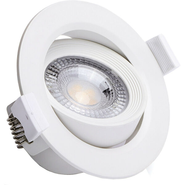 LED Spot – Inbouwspot – Aigi Nilona – 5W – Natuurlijk Wit 4000K – Rond – Kantelbaar – Mat Wit – Aluminium Bestellen via ledinbouwverlichting