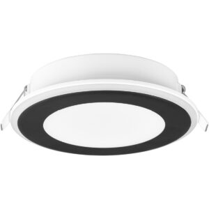 LED Spot – Inbouwspot – Trion Auran – 10W – Warm Wit 3000K – Rond – Mat Zwart – Kunststof Bestellen via ledinbouwverlichting