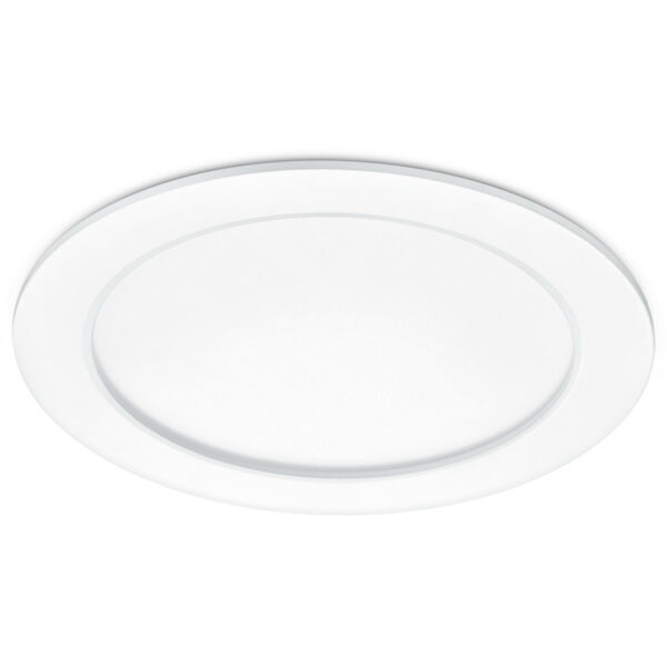 LED Spot – Inbouwspot – Trion Pandus – 18W – Warm Wit 3000K – Dimbaar – Spatwaterdicht IP44 – Rond – Mat Wit – Aluminium – Ø220mm Bestellen via ledinbouwverlichting