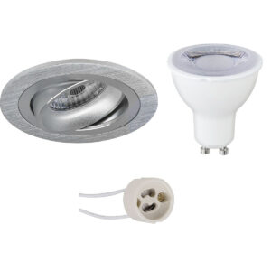 LED Spot Set – Pragmi Alpin Pro – GU10 Fitting – Dimbaar – Inbouw Rond – Mat Zilver – 6W – Natuurlijk Wit 4200K – Kantelbaar Ø92mm Bestellen via ledinbouwverlichting