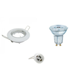 LED Spot Set – LEDVANCE Parathom PAR16 930 36D – GU10 Fitting – Dimbaar – Inbouw Rond – Glans Wit – 3.7W – Warm Wit 3000K – Kantelbaar Ø82mm Bestellen via ledinbouwverlichting