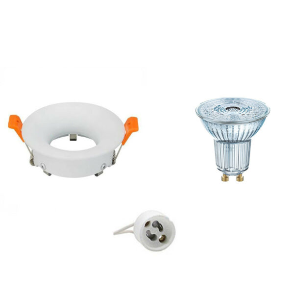 LED Spot Set – LEDVANCE Parathom PAR16 940 36D – GU10 Fitting – Dimbaar – Inbouw Rond – Mat Wit – 3.7W – Natuurlijk Wit 4000K – Ø85mm Bestellen via ledinbouwverlichting