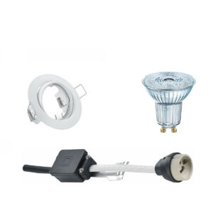 LED Spot Set – LEDVANCE Parathom PAR16 930 36D – GU10 Fitting – Dimbaar – Inbouw Rond – Mat Wit – 3.7W – Warm Wit 3000K – Kantelbaar Ø83mm Bestellen via ledinbouwverlichting