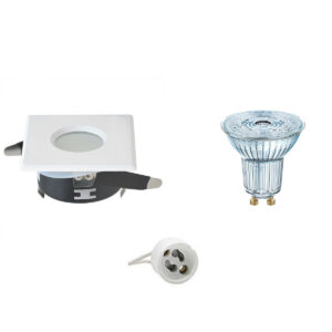 LED Spot Set – LEDVANCE Parathom PAR16 940 36D – Aigi – GU10 Fitting – Waterdicht IP65 – Dimbaar – Inbouw Vierkant – Mat Wit – 3.7W – Natuurlijk Wit 4000K – 82mm Bestellen via ledinbouwverlichting